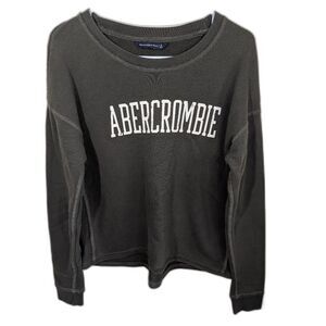 Abercrombie & Fitch Women Crew Neck Sweater Distressed Oversized Size Small